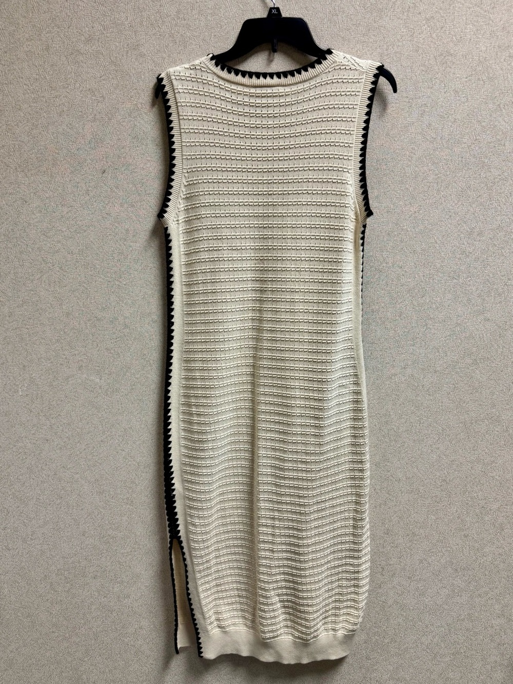 Varley Dwight Tank Knit Dress Cream/Black Size Medium - Picture 8 of 15